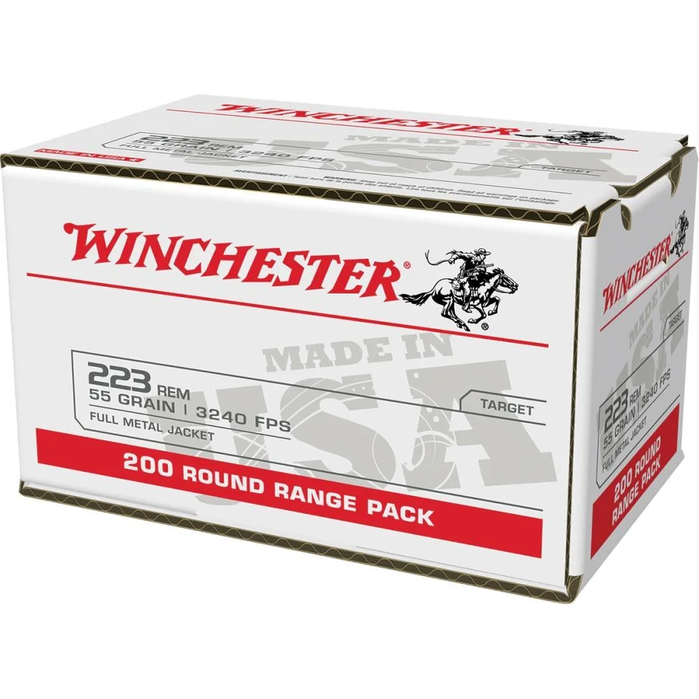 primary-22449 Winchester Ammunition Winchester USA Lake City Rifle Ammunition .223 Rem 55 gr. FMJ 3240 fps 200/ct