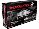 Winchester Expedition Big Game Long Range Rifle Ammunition, black retail box, angled front view