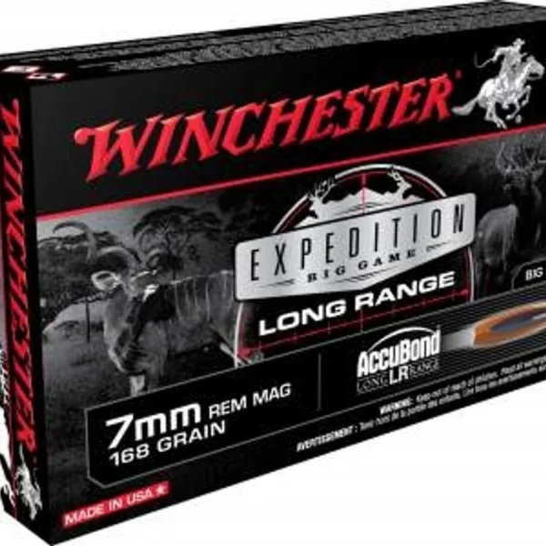 Winchester Ammunition Winchester Expedition Big Game Long Range Rifle Ammunition 7mm Rem Mag 168 gr. PT 2900 fps 20/ct