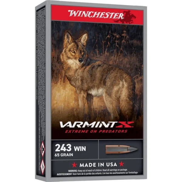 Winchester Ammunition Winchester Varmint X Rifle Ammunition .243 Win 65gr PT 3620fps 20/ct