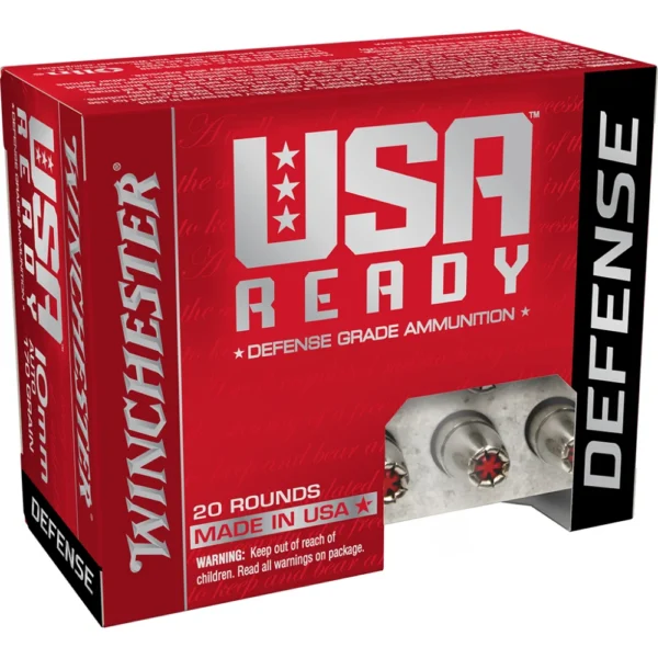 Winchester Ammunition Winchester USA Ready Hex Vent Handgun Ammunition 10mm Auto 170gr HP 1250 fps 20/ct