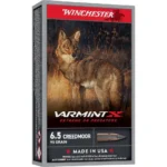 Winchester Ammunition Winchester Varmint X Rifle Ammunition 6.5 Creedmoor 95gr PT 3300 fps 20/ct