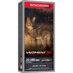 Winchester Ammunition Winchester Varmint XP Extreme Point Rifle Ammunition 22-250 Rem 55gr PT 20/ct