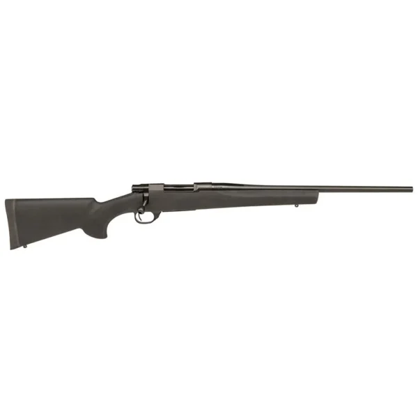 Legacy Sports International Howa M1500 rifle, left-side view with black stock and barrel