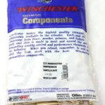Winchester Unprimed Brass Rifle Cartridge Cases, front view of blue and clear components bag