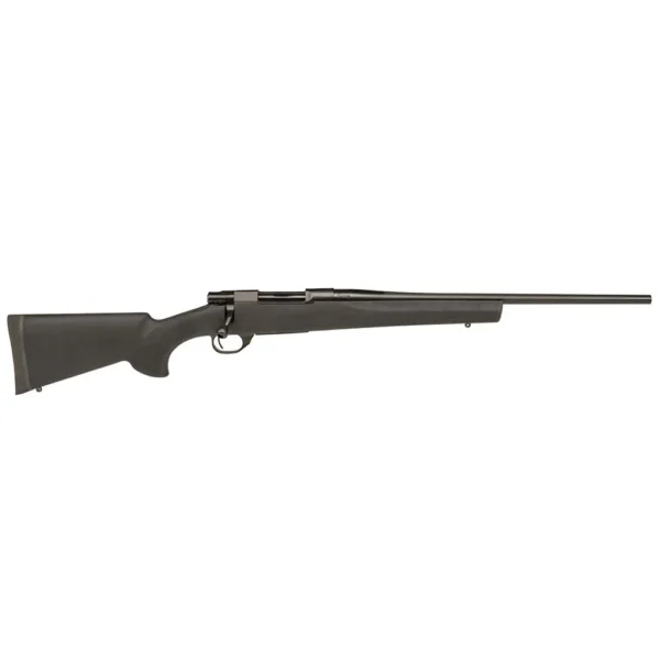 Legacy Sports International Howa M1500, right-side view with black stock, bolt and barrel