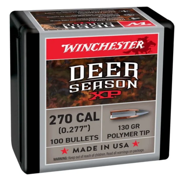 Winchester Bulk Components Winchester Deer Season XP Rifle Bullets 270 cal 130 gr 100/ct