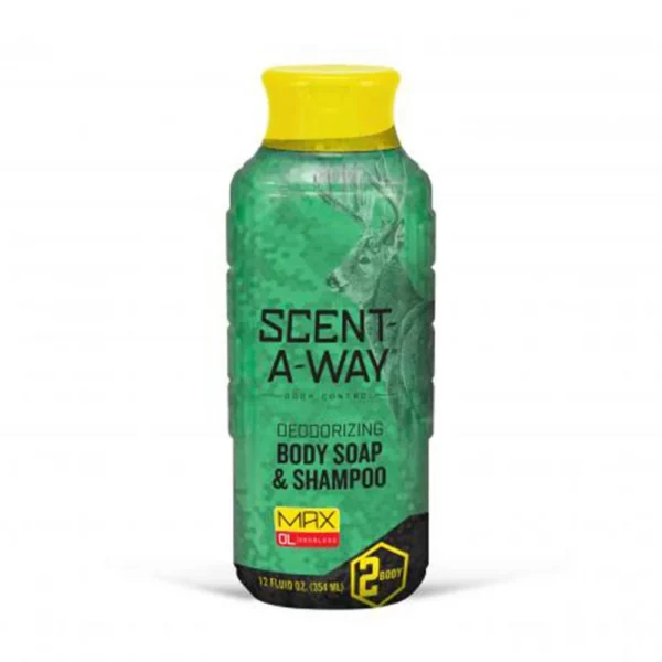 Hunters Specialties Inc. Scent-A-Way MAX Liquid Body Soap & Shampoo 12 oz Bottle