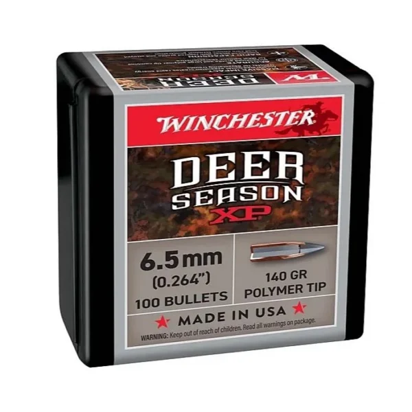 Winchester Bulk Components Winchester Dear Season XP Rifle Bulelts 6.5 mm 140 gr 100/ct
