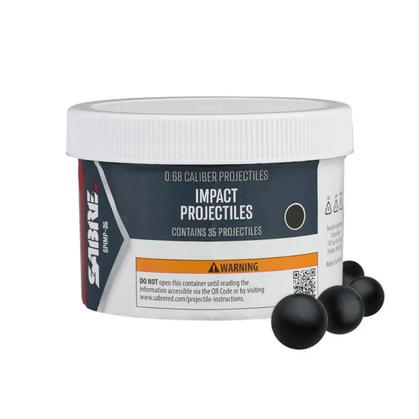 Security Equipment Corporation Sabre Impact 0.68 Caliber Projectiles 35/ct