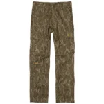 Browning Wasatch Pant, front view in brown and green Mossy Oak Bottomland camouflage