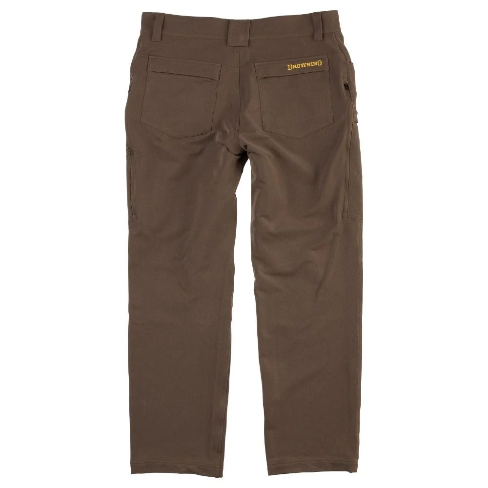 primary-23163 Browning Pahvant Pro Pant in major brown, front view with cargo pockets