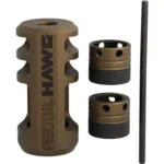 Browning Recoil Hawg Std. Muzzle Brake Smoked Bronze, brake, two adapters and black rod