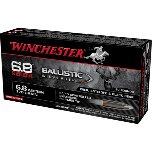 Winchester Ammunition WIN 6.8 WSTN BLSTC TIP 170GR 20/200