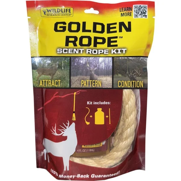 Wildlife Research Center Wildlife Research Golden Rope Scent Rope Kit with 1 Rope and 4 oz Attractant Bottle