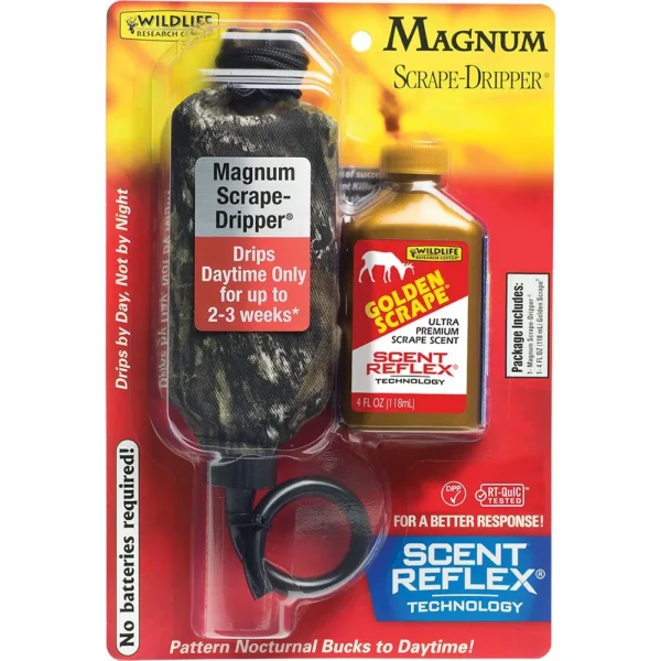 Wildlife Research Center Wildlife Research Magnum Scrape Dripper Combo with Golden Scrape 4 oz Bottle