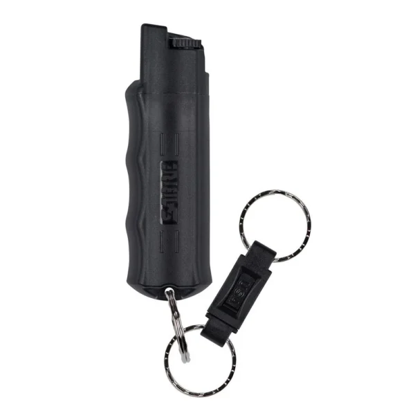 Security Equipment Corporation Sabre Pepper Spray with Quick Release Key Ring Black