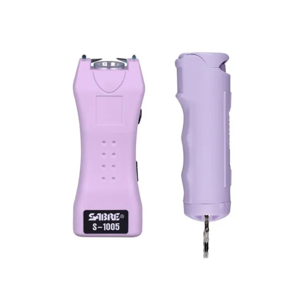 Security Equipment Corporation Sabre Pepper Spray and 2-in-1 Stun Gun Multi-Range Protection Pack Purple