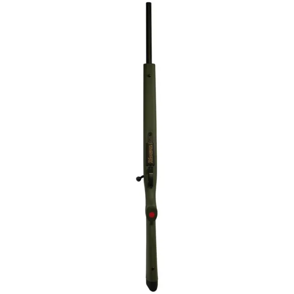 Legacy Sports International Howa M1500 Rifle, green top view with black barrel