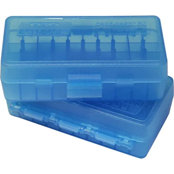 Mtm Molded Products Company MTM Ammo Box for .38-.357 50 Rounds Blue