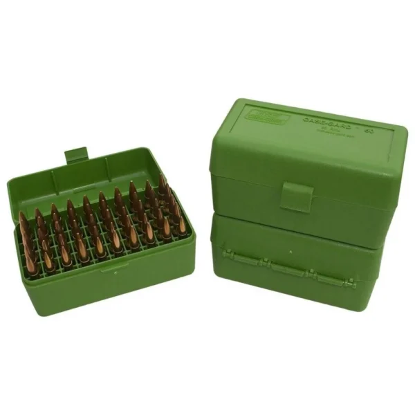 Mtm Molded Products Company MTM Case-Gard R-50 Series Rifle Ammo Box Green