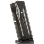 Smith & Wesson MAG S&W M&P SUB COMPACT, black angled view with witness holes and baseplate