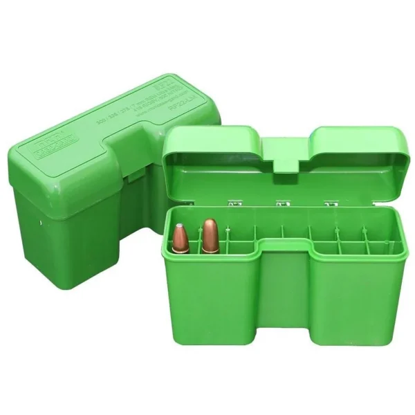 Mtm Molded Products Company MTM Case-Guard RF-22 Series Flip Top Rifle Ammo Box Green