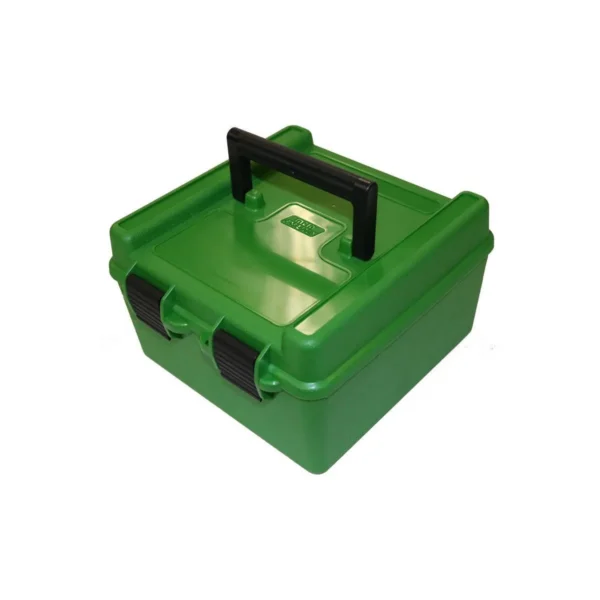 Mtm Molded Products Company MTM Deluxe R-100 MAG Series Rifle Ammo Box 100 Rounds Green