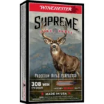 Winchester Supreme Long Range Rifle Ammunition box front with deer artwork