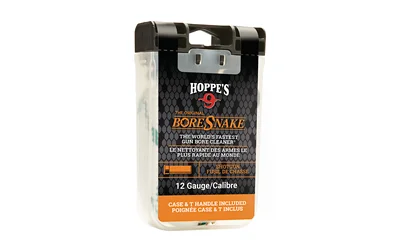 Boresnake 12GA W/ DEN in clear retail case, front view with black and orange label