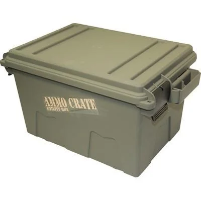Mtm Molded Products Company MTM Ammo Crate Utility Box Large Army Green