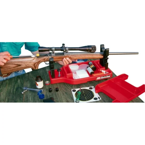 Mtm Molded Products Company MTM Site-in Rifle Rest and Cleaning Center Red