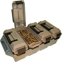 Mtm Molded Products Company MTM 4-Can 30 Cal Ammo Crate FDE Cans ODG Tray