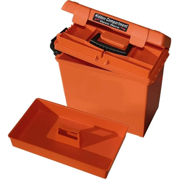 Mtm Molded Products Company MTM 15" x 8.8" x 9.4" Sportsmen's Plus Utility Dry Box Orange