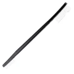 KleenBore Nylon Bristle Double-Ended Gun Brush, black handle with white bristles at both ends