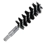 KleenBore Black Nylon Bore Brush .44/.45 Handgun black bristles and silver threaded base