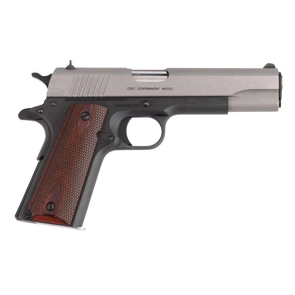 primary-238 Colt Manufacturing Colt 1911C Government Handgun .45 ACP 8rd Magazine 5" Barrel Two Tone