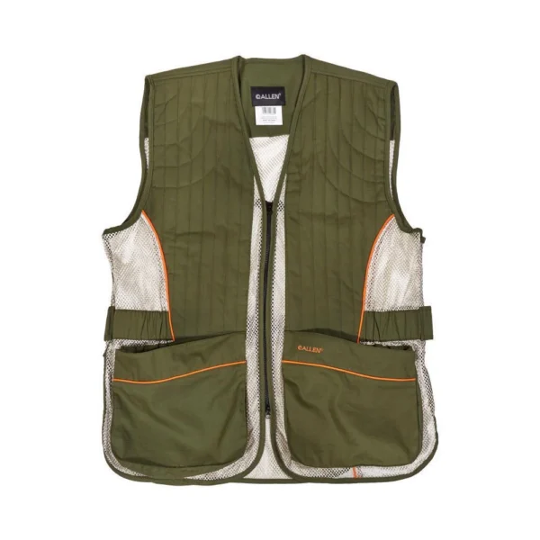 The Allen Company Inc. Allen Ace Shooting Range Vest with Moveable Shoulder Pad R or L Green XL/2XL