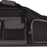 The Allen Company GEARFIT MOA black and grey scoped rifle case, side view with pockets