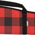 The Allen Company LAKEWOOD rifle case, right side in red and black buffalo plaid with carry handles