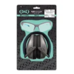 The Allen Company Inc. Allen Girls With Guns Assure Protective Safety Glasses & Earmuffs Combo Set Gray/Teal/Black NRR - 23dB