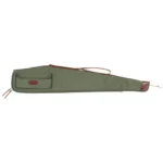 Boyt Signature Series Scoped Rifle Case, OD green side view with handles and exterior pocket
