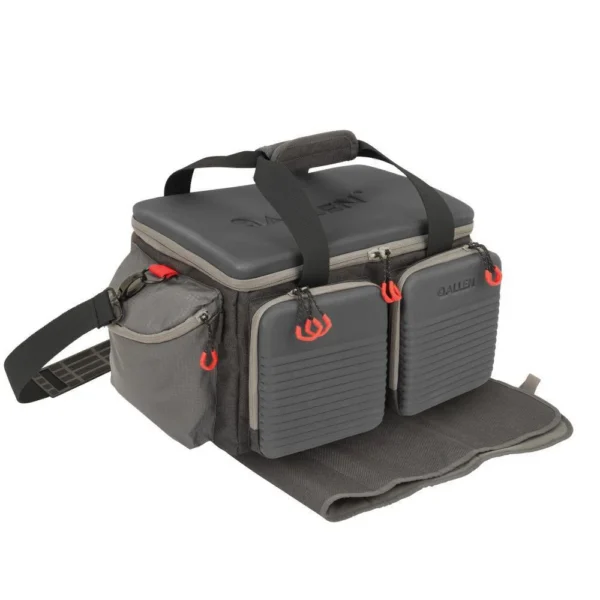 The Allen Company Inc. Allen Competitor Premium Molded Lockable Range Bag with Fold Up Gun Mat Grey