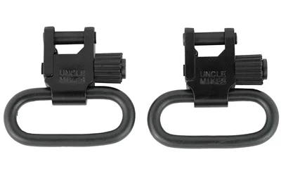 primary-23935 Michaels Of Oregon UNCLE MIKES QD SWIVELS W/ WOOD SCREWS, two black loop swivels