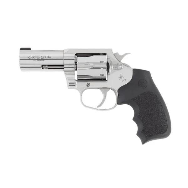 Colt Manufacturing Colt King Cobra Stainless Handgun .357 Mag 6rd Capacity 3" Barrel Enhanced Hogue Rubber Grip