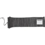 Allen Stretch Knit Gun Sock grey knit sleeve with drawstring and white Allen label, side view