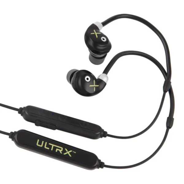 The Allen Company Inc. Allen ULTRX Bionic Fuse Bluetooth Around the Neck Electronic Ear Buds 26dB Black