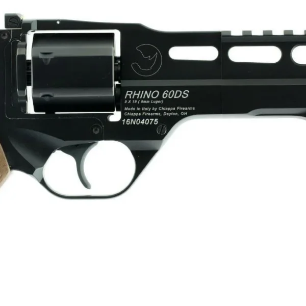 Chiappa Firearms USA Ltd RHINO 9MM REVOLVER 60DS BLK 6 BBL 6RD