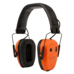 Allen ULTRX Bionic Bluetooth Passive Ear Muffs, orange and black earmuffs in front view