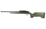 Savage Arms SAV A22 TMBR TAC olive green rifle shown from the right side